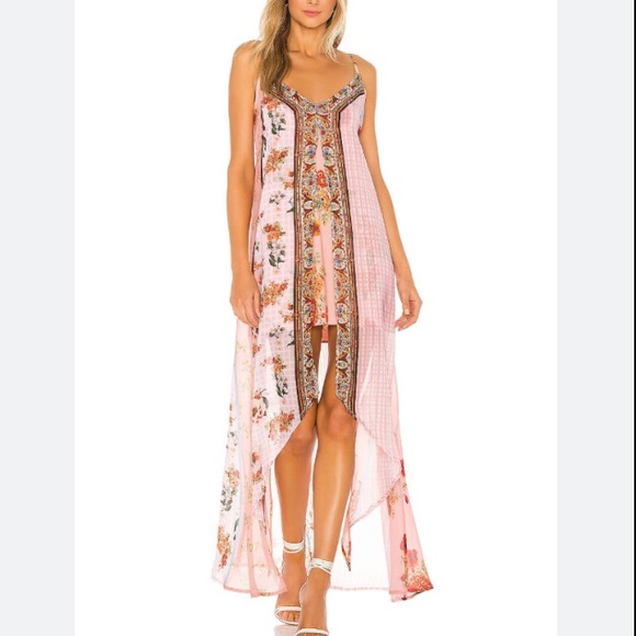 Agua Bendita Dresses & Skirts - NWT AGUA BENDITA Revolve Victoria High Low Slip Dress M